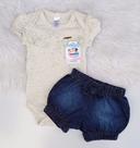 Conjunto body Pérolas Creme