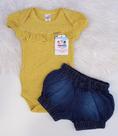 Conjunto body Pérolas Mostarda