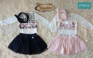 Conjunto Body/saia com faixa