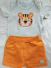 CONJUNTO BODY TIGRINHO/BERMUDA NINI & BAMBINI Laranja