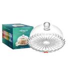 Conjunto Boleira Base e Tampa De Vidro Petala De Jasmin Vitazza