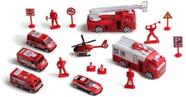 Conjunto Bombeiro Mini Resgate Com 16 Peças BR970 - Multikid