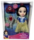 Conjunto Boneca Colecionável Princesa Princesinha Menina Branca De Neve Coleção Princess Disney Acompanha Acessórios Jakks Pacific