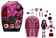 Conjunto Boneca Menina Monstrinha Draculaura Segredos Escondidos Coleção Monster High Preto E Rosa Mattel Brinquedos