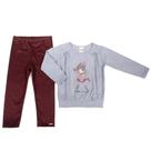 Conjunto Boneca Pied de Poule Feminino Manga Longa Have Fun 25206