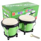 Conjunto Bongo Drum EastRock Green de 10 cm e 12,5 cm para adultos