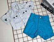 Conjunto Borboleta Azul