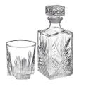 Conjunto Bormioli Rocco Selecta Licoreira De 1l Com 6 Copos De Whisky