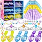 Conjunto boutique de sapatos e joias Princess Dress Up para meninas