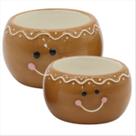 Conjunto Bowl Tambor Boneco Ginger Enfeite Natal 2 UN 2 TAM