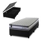 Conjunto Box Baú Alpine Cinza 96x203x72 c/ Molas Ensacadas