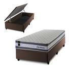 Conjunto Box Baú Alpine Cinza 96x203x72 c/ Molas Ensacadas