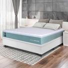 Conjunto Box Baú Branco Lagos Verde Molas Ensacadas Casal 138x188x73 - King House