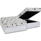 Conjunto Box Baú Casal: Colchão Espuma Herval D23 Sonum Liso + Base CRC Linhão White (138x188)