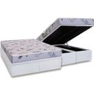 Conjunto Box Baú Casal: Colchão Espuma Herval D28 St. Louis + Base CRC Linhão White (138x188)