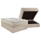 Conjunto Box Baú Casal: Colchão Espuma Herval Molas Maxspring Koln + Base CRC Suede Clean (138x188)