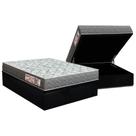Conjunto Box Baú Casal: Colchão Espuma Orthoflex D23 ComfortPedic + Base CRC Suede Black(138x188)