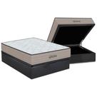 Conjunto Box Baú Casal: Colchão Espuma Orthoflex D45 Genova + Base CRC Suede Gray(138x188)