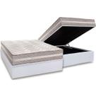 Conjunto Box Baú Casal: Colchão Espuma Paropas D33 D45/ Pro Sono Double Face Prata + Base CRC Courano White (138x188) Conjunto Box Baú Casal: Colchão Espuma Paropas D33 D45/ Pro Sono Double Face Prata + Base CRC Courano White (138x188)