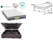 Conjunto Box Baú Casal King + Colchão Sankonfort Sleep Fresh 193x203x72 (Linha Confortavel) Conjunto Box Baú Casal King + Colchão Sankonfort Sleep Fresh 193x203x72 (Linha Confortavel)