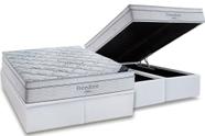 Conjunto: box baú + colchão freedom - molas ensacadas queen 158x198x78 Conjunto: box baú + colchão freedom - molas ensacadas queen 158x198x78