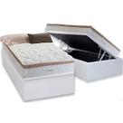 Conjunto: box bau + colchão herval de molas ensacadas toronto 88x188x68 Conjunto: box bau + colchão herval de molas ensacadas toronto 88x188x68
