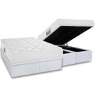 Conjunto Box Baú King: Colchão Espuma Herval D45 New Top + Base CRC Linhão White (193x203)