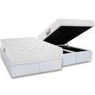 Conjunto Box Baú King: Colchão Espuma Herval D45 New Top + Base CRC Linhão White (193x203)