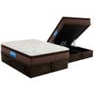Conjunto Box Baú King: Colchão Espuma Probel D33 Guarda Costas Plus Pillow Top + Base CRC Suede Brown(193x203) Conjunto Box Baú King: Colchão Espuma Probel D33 Guarda Costas Plus Pillow Top + Base CRC Suede Brown(193x203)