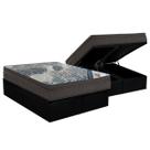 Conjunto Box Baú King: Colchão Molas Ortobom SuperPocket Fort Tech ISO + Base CRC Courano Black(193x203) Conjunto Box Baú King: Colchão Molas Ortobom SuperPocket Fort Tech ISO + Base CRC Courano Black(193x203)