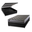 Conjunto Box Baú Miami Cinza 138x188x69 Espuma D33