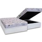 Conjunto Box Baú Queen: Colchão Espuma Herval D28 St. Louis + Base CRC Linhão White (158x198)