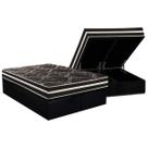 Conjunto Box Baú Queen: Colchão Espuma Paropas D28 / Master AG80 Black Double Face 17 + Base CRC Suede Black (158x198) Conjunto Box Baú Queen: Colchão Espuma Paropas D28 / Master AG80 Black Double Face 17 + Base CRC Suede Black (158x198)