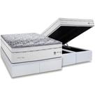 Conjunto Box Baú Queen: Colchão Molas Herval Ensacadas Maxspring C1723 + Base CRC Linhão White (158x198)
