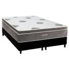 Conjunto Box Baú Queen: Colchão Molas Inovaflex Ensacadas Essential+Base CRC Corano Black (158x198)