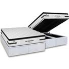 Conjunto Box Baú Queen: Colchão Molas Plumatex Ensacadas Liz Premium D33 + Base CRC Courano White (158x198)