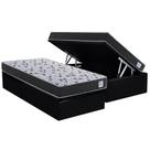 Conjunto Box Baú Solteiro: Colchão Espuma Herval Compact AG 65 / Ag Biello + Base CRC Suede Black (88x188)