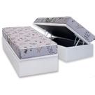Conjunto Box Baú Solteiro: Colchão Espuma Herval D28 St. Louis + Base CRC Linhão White (88x188)
