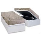 Conjunto Box Baú Solteiro: Colchão Espuma Herval D33 Cannes + Base CRC Linhão White (88x188)