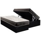 Conjunto Box Baú Solteiro: Colchão Espuma Paropas Molas Extrapedic Olímpia + Base CRC Suede Black (88x188)