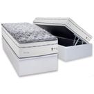 Conjunto Box Baú Solteiro: Colchão Molas Herval Ensacadas Maxspring C1723 + Base CRC Linhão White (88x188)