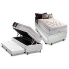 Conjunto Box Baú Solteiro: Colchão Molas Herval Maxspring American + Base CRC Courano Branco (88x188) Conjunto Box Baú Solteiro: Colchão Molas Herval Maxspring American + Base CRC Courano Branco (88x188)