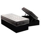 Conjunto Box Baú Solteiro: Colchão Molas Paropas Extrapedic Olímpia + Base CRC Suede Black(88x188)