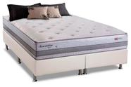 Conjunto: box branco + colchão herval sensation molas maxspring queen size 158x198x77 Conjunto: box branco + colchão herval sensation molas maxspring queen size 158x198x77