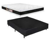 Conjunto Box Casal (Colchão Black White Double Face D45 Castor + Base Box)