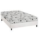 Conjunto Box Casal: Colchão Espuma Herval D23 Sonum Liso + Base CRC Corano White (138x188)