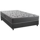 Conjunto Box Casal: Colchão Espuma Herval D28 / AG65 Black + Base CRC Suede Gray (138x188)
