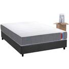 Conjunto Box Casal: Colchão Espuma Herval D28 Singlecore + Base CRC Suede Gray (138x188)