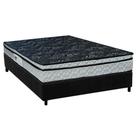 Conjunto Box Casal: Colchão Espuma Paropas D28 Conforto Firme + Base CRC Suede Black (138x188)