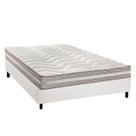 Conjunto Box Casal: Colchão Espuma Paropas D33 D45/ Pro Sono Double Face Prata + Base CRC Courano White (138x188)